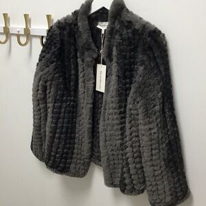 Heartloom aria Faux Fur Gray Jacket